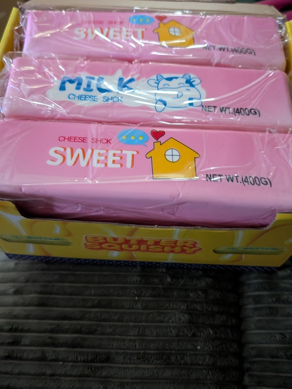 Case Of 6 New pink butter XL Jumbo Squishy Scented